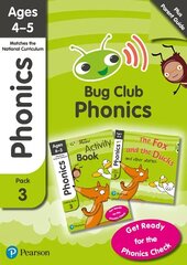 Bug Club Phonics Learn at Home Pack 3, Phonics Sets 7-9 for ages 4-5 (Six   stories plus Parent Guide plus Activity Book) цена и информация | Книги для подростков  | 220.lv