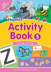 Jolly Phonics Activity Book 5: In Precursive Letters (British English edition) UK ed., z,w,ng,v,oo,oo цена и информация | Книги для подростков и молодежи | 220.lv