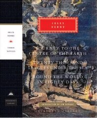 Journey to the Centre of the Earth, 20,000 Leagues Under The Sea, Round the World in Eighty Days cena un informācija | Fantāzija, fantastikas grāmatas | 220.lv