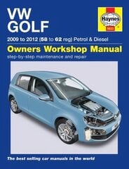VW Golf Petrol and Diesel (09 - 12) 58 to 62: (09 - 12) 58 to 62 New edition цена и информация | Путеводители, путешествия | 220.lv