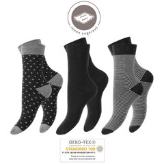 Термические женские махровые носки Footstar Thermo 60003, черные (3 пары) цена и информация | Женские носки | 220.lv