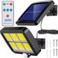 LED saules āra gaisma ar saules bateriju, kustības sensoru un tālvadības pulti cena un informācija | Āra apgaismojums | 220.lv