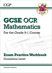 New GCSE Maths OCR Exam Practice Workbook: Foundation - includes Video Solutions and Answers cena un informācija | Grāmatas pusaudžiem un jauniešiem | 220.lv