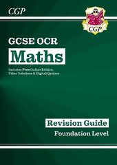 GCSE Maths OCR Revision Guide: Foundation inc Online Edition, Videos & Quizzes цена и информация | Книги для подростков и молодежи | 220.lv