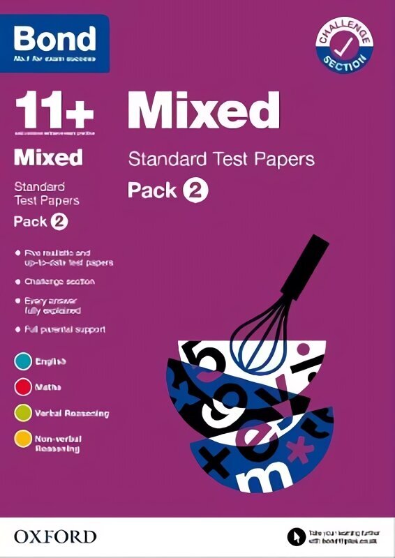 Bond 11plus: Bond 11plus Mixed Standard Test Papers: Pack 2 1 цена и информация | Grāmatas pusaudžiem un jauniešiem | 220.lv