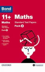 Bond 11plus: Maths: Standard Test Papers: Pack 2, Pack 2 cena un informācija | Grāmatas pusaudžiem un jauniešiem | 220.lv