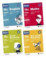 Bond 11plus English, Maths, Verbal Reasoning, Non Verbal Reasoning: Assessment Papers: 9-10 Yrs Bundle cena un informācija | Grāmatas pusaudžiem un jauniešiem | 220.lv