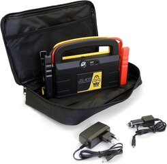 MAXTOOLS JSL400, Professional 2400-A-Lithium ārkārtas starteris lieliem 12 V dīzeļdegvielas un benzīna transportlīdzekļiem, jaudīgi un droši 12 V pastiprinātājs, enerģijas banka ar USB un sākuma palīdzības kabeli, 800A цена и информация | Зарядные устройства для аккумуляторов | 220.lv