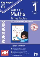 KS2 Times Tables Workbook 1: 2x - 12x Tables Boxes & Triangles cena un informācija | Grāmatas pusaudžiem un jauniešiem | 220.lv