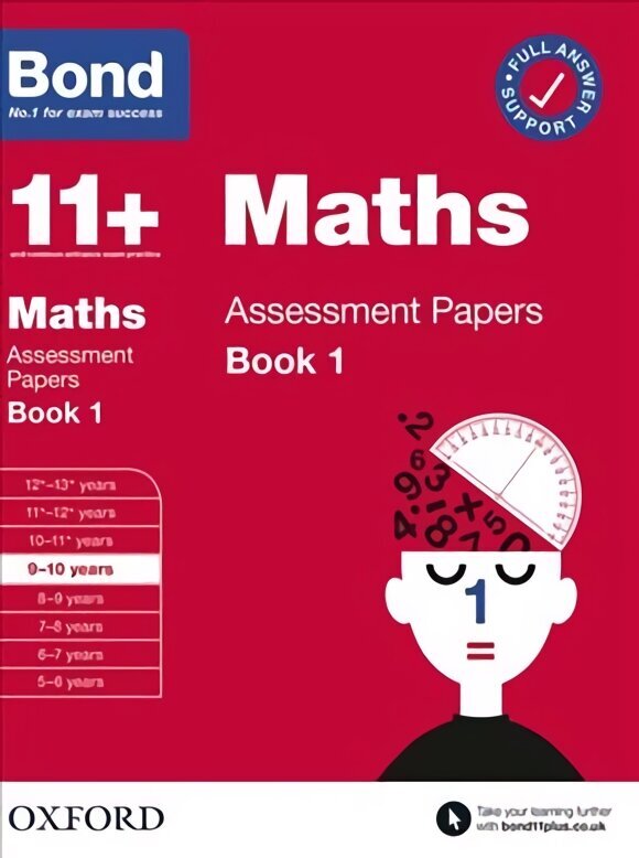 Bond 11plus: Bond 11plus Maths Assessment Papers 9-10 yrs Book 1 1 cena un informācija | Grāmatas pusaudžiem un jauniešiem | 220.lv