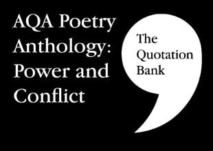 Quotation Bank: AQA Poetry Anthology - Power and Conflict GCSE Revision and Study Guide for English Literature 9-1 цена и информация | Книги для подростков и молодежи | 220.lv