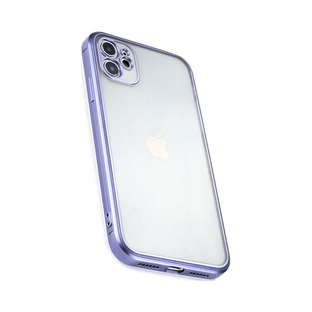 Matēts silikona apvalks 2020 priekš iPhone 12 Pro (6,1″) – Violets cena un informācija | Telefonu vāciņi, maciņi | 220.lv