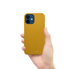 Кожаный чехол Zillionaire Lizard для iPhone 12 Mini (5,4”) — Жёлтый цена и информация | Чехлы для телефонов | 220.lv