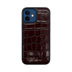 ZILLIONAIRE iPhone 12 Mini (5,4”) Croco ādas apvalks – Burgundy cena un informācija | Telefonu vāciņi, maciņi | 220.lv
