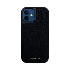 Кожаный чехол Zillionaire Pebbled для iPhone 12 Mini (5,4”) — Чёрный цена и информация | Чехлы для телефонов | 220.lv