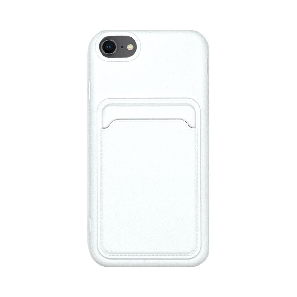 CARD apvalks priekš iPhone 7/8/SE 2020 (4.7″) – Balts cena un informācija | Telefonu vāciņi, maciņi | 220.lv