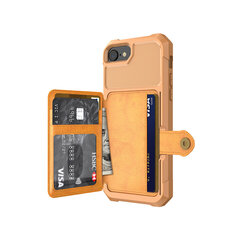 Wallet apvalks priekš iPhone 7/8/SE (4,7″) – Dzeltens цена и информация | Чехлы для телефонов | 220.lv