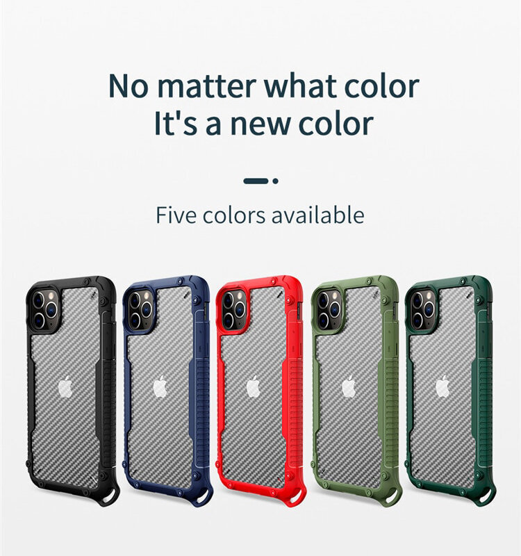Oglekļa triecienizturīgs apvalks ar rokas siksnu priekš iPhone 11 Pro Max (6,5″) – Sarkans cena un informācija | Telefonu vāciņi, maciņi | 220.lv