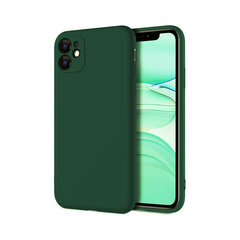 Silikona apvalks priekš iPhone 11 Pro Max (6,5″) – Tumši zaļa cena un informācija | Telefonu vāciņi, maciņi | 220.lv