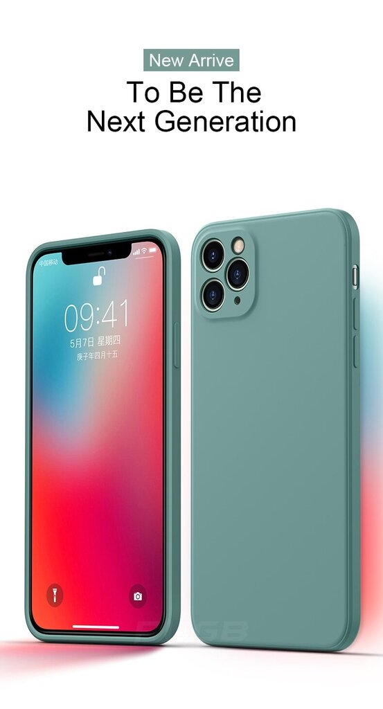 Silikona apvalks V12 priekš iPhone 11 Pro Max (6,5″) – Gaiši violets cena un informācija | Telefonu vāciņi, maciņi | 220.lv