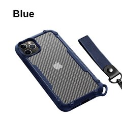 Чехол с ремешком на запястье Shockproof для iPhone 11 Pro (5,8″) — Тёмно-синий цена и информация | Чехлы для телефонов | 220.lv