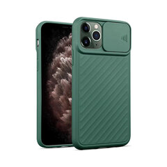 Shockproof silikona apvalks priekš iPhone 11 Pro (5,8″) – Tumši zaļa cena un informācija | Telefonu vāciņi, maciņi | 220.lv