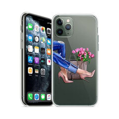Silikona apvalks priekš iPhone Xs Max (6,5″) – Pink Roses cena un informācija | Telefonu vāciņi, maciņi | 220.lv