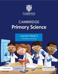 Cambridge Primary Science Learner's Book 5 with Digital Access (1 Year) 2nd Revised edition цена и информация | Книги для подростков  | 220.lv