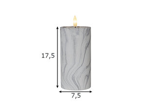 Светодиодная свеча Flamme Marble. цена и информация | Подсвечники, свечи | 220.lv