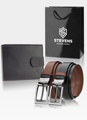 Подарочный набор с двусторонним поясным кошельком Stevens 325A для мужчин цена и информация | Мужские кошельки | 220.lv