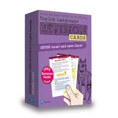 Pearson REVISE Edexcel GCSE (9-1) English Language Revision Cards: for home learning, 2022 and 2023 assessments and exams cena un informācija | Grāmatas pusaudžiem un jauniešiem | 220.lv