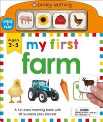 My First Play and Learn: Farm: A Fun Early Learning Book with 28 Reusable Play Pieces cena un informācija | Grāmatas mazuļiem | 220.lv