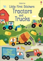Little First Stickers Tractors and Trucks cena un informācija | Grāmatas mazuļiem | 220.lv