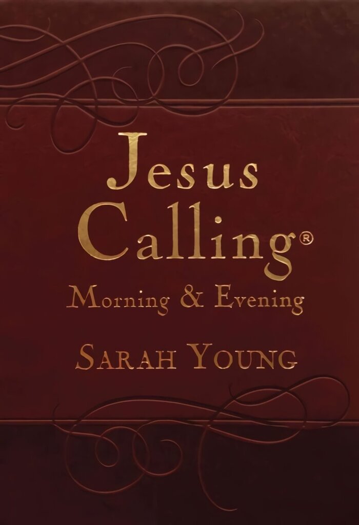 Jesus Calling Morning and Evening, Brown Leathersoft Hardcover, with Scripture References: Brown leathersoft hardcover, with Scripture references cena un informācija | Garīgā literatūra | 220.lv