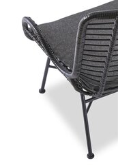 4-ru krēslu komplekts Halmar Ikaro 2, melns cena un informācija | Atpūtas krēsli | 220.lv