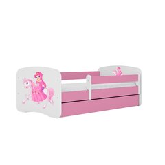 Bērnu gulta Kocot Kids Babydreams, 160x80 cm, rozā cena un informācija | Bērnu gultas | 220.lv