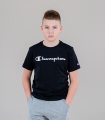 CHAMPION ДЕТСКАЯ ФУТБОЛКА 305365*KK001, черный 8053305812986 цена и информация | Рубашки для мальчиков | 220.lv