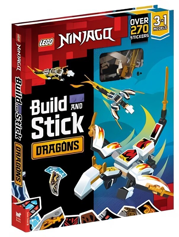 LEGO (R) NINJAGO (R) Build and Stick: Dragons цена и информация | Grāmatas mazuļiem | 220.lv