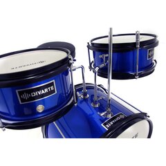 3 daļu bērnu bungu komplekts Divarte Kid Drumset BL cena un informācija | Sitamie instrumenti | 220.lv