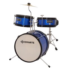 Набор детских барабанов из 3 частей Divarte Kid Drumset BL цена и информация | Ударные инструменты | 220.lv