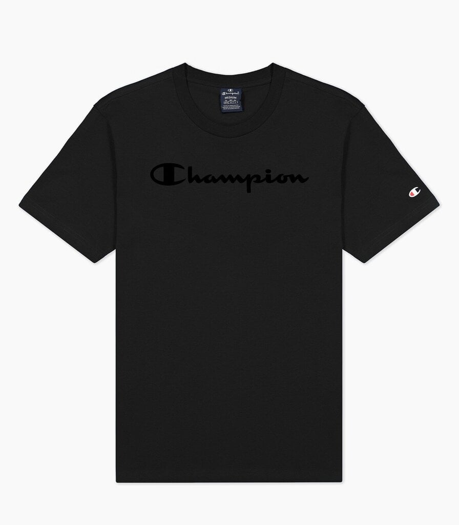 Champion vīriešu T-krekls, melns cena un informācija | Vīriešu T-krekli | 220.lv