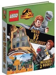 LEGO (R) Jurassic World (TM): Owen vs Delacourt (Includes Owen and Delacourt LEGO (R) minifigures, pop-up play scenes and 2 books) цена и информация | Книги для малышей | 220.lv
