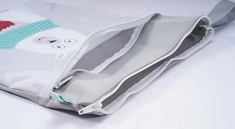 Ūdensnecaurlaidīga soma Baby Planet ar 2 kabatām ar rāvējslēdzēju, 30 x 40 cm cena un informācija | Higiēnas preces bērniem | 220.lv