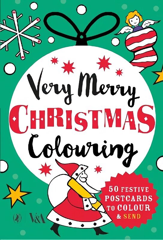 Very Merry Christmas Colouring: 50 Festive Postcards to Colour and Send цена и информация | Grāmatas mazuļiem | 220.lv