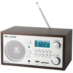 Retro stila radio BLUETOOTH ar modinātājpulksteni цена и информация | Радиоприемники и будильники | 220.lv