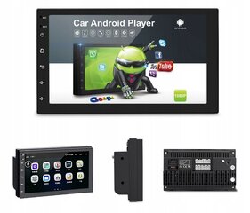 Automašīnas radio, navigācijas multimēdiju stacija, gps, wi-fi, android 12 ekrāna 7" aizmugurējo kamera ar 8 led цена и информация | Системы парковки | 220.lv
