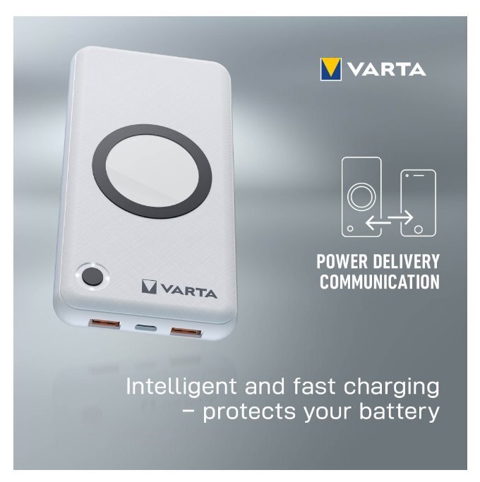 Rezerves barošanas avots Varta Wireless 15000mAh cena un informācija | Lādētāji-akumulatori (Power bank) | 220.lv