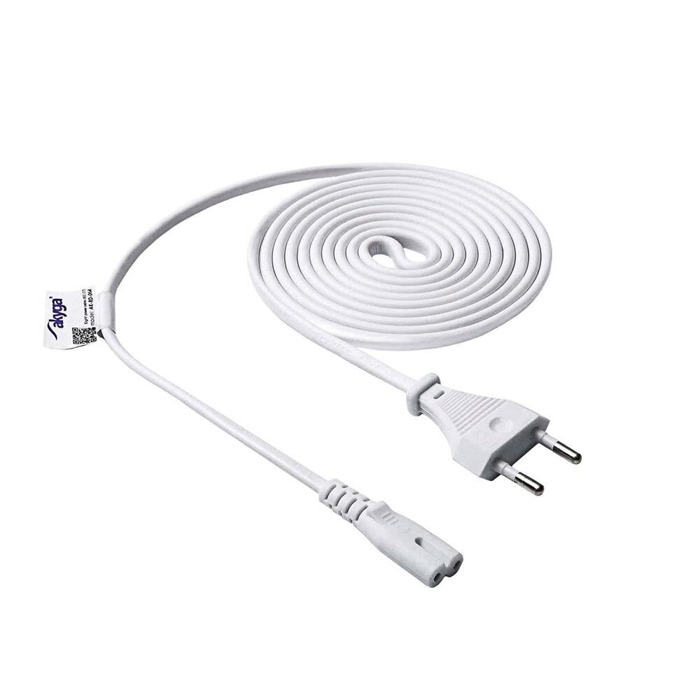 Akyga power cable for notebook AK-RD-06A Eight CCA CEE 7/16 / IEC C7 1.5 m white cena un informācija | Savienotājkabeļi | 220.lv