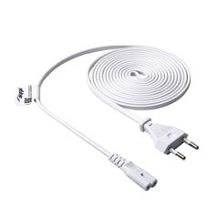 Akyga power cable for notebook AK-RD-07A Eight CCA CEE 7/16 / IEC C7 3 м white цена и информация | Кабели для телефонов | 220.lv