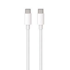 Maxlife cable MXUC-05 USB-C - USB-C 2,0 m 100W white cena un informācija | Savienotājkabeļi | 220.lv